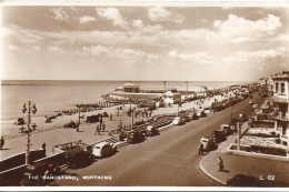 Cpsm Worthing, The Bandstand, Vieilles Voitures, - Worthing