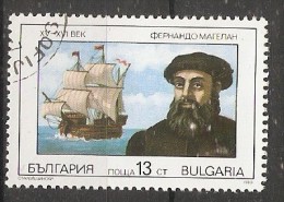 Bulgaria 1990  Navigators; Magellan  (o)  Mi.3816 - Used Stamps