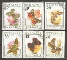 Bulgaria 1990  Butterflies  (o)  Mi.3852-3857 - Used Stamps