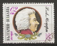 Bulgaria 1991  Wolfgang Amadeus Mozart  (o)  Mi.3910 - Oblitérés