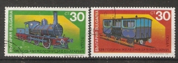 Bulgaria 1991  125th Ann. Of Bulgarian Railway  (o)  Mi.3938-3939 - Oblitérés