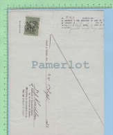 Document Fiscaux 1 X QR-19 Sur Document Vente ( 1 Feuille 8.5 / 14  1936 ) Timbre Taxe Quebec Canada - Fiscale Zegels