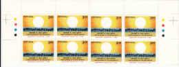 India MNH 2000, Block Of 4, (2 Diff., Position Traffic Light), Millennium Greetings, Sunrise, Astronomy , Sun - Blocs-feuillets
