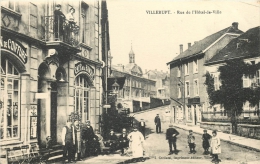 54 VILLERUPT RUE DE L'HOTEL DE VILLE ET SALON DE COIFFURE - Autres & Non Classés