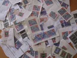 LOT De TIMBRES TAXE ITALIENS SUR FRAGMENTS MARCA DA BOLLO - Strafport