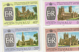 Tuvalu 1978 25th Anniversary Coronation Set  MNH - Tuvalu
