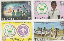 Tuvalu 1982 75th Anniversary Of  Scouting MNH - Tuvalu