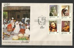 INDIA,  1980,  FDC, Brides In Traditional Costumes (Released: 30th Dec 1980), Bombay  Cancellation - Briefe U. Dokumente