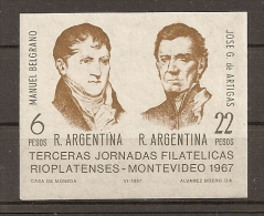 ARGENTINA 1967 - JORNADAS FILATELICAS - Yvert #H16 - MNH ** - Blocks & Kleinbögen