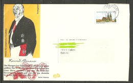 DEUTSCHLAND 2013 Brief Nach Estland Estonia Estonie Konrad Adenauer - Lettres & Documents