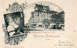Katchenhaus Tram Heilbronn 1900 Postcard - Heilbronn