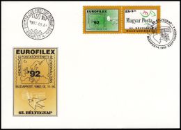 Hungary 1992, Cover "EUROFILEX 1992" - Lettres & Documents