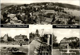AK Oberhof, Thälmann-Haus, Heim Stachanow, Schanze Am Rennsteig, Ung, 1969 - Oberhof