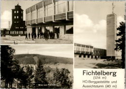 AK Oberwiesenthal, HO-Berggaststätte Unf Aussichtsturm, Wetterwarte, Gel, 1968 - Oberwiesenthal