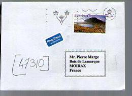 Lettre Cover Suède Sverige Pour La France - 1 Tp Europa De 2004 - OMEC Sans Date - Autres & Non Classés