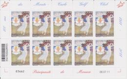 Monaco Mi 3049 Centenary Of The Monte-Carlo Golf Club - Full Sheet * * 2011 - Nuevos