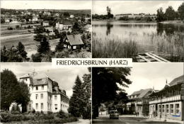 AK Friedrichsbrunn, Sanatorium Ernst Thälmann, FDGB-Heim G. Zable, Gel, 1977 - Thale