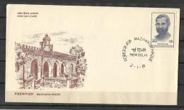 INDIA, 1981, Mazharul Haque (Journalist) ,   New Delhi Cancellation - Briefe U. Dokumente