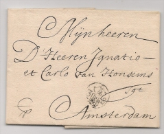 NETHERLANDS - 1709 AMSTERDAM VF COMPLETE ENTIRE - ...-1852 Prephilately