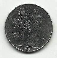 1963 - Italia 100 Lire   ----- - 100 Lire