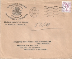 Motiv Brief  "Belgium House Transport Offices, London"           1962 - Storia Postale