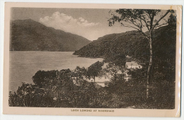 LOCH LOMOND AT INVERSNAID RPPC 1914 - Dunbartonshire