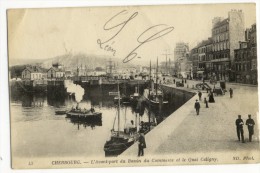 CHERBOURG  - L'Avant Port Du Bassin Du Commerce Et Le Quai Caligny. - Cherbourg