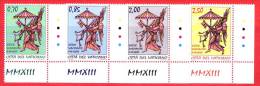 NUOVO - VATICANO - 2013 - Sede Vacante - Stemma Della Camera Apostolica - 4 Val- Serie Completa - Angolo - Unused Stamps