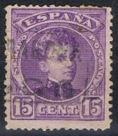 Sello 15 Cts Alfonso XIII Cadete, Carteria ASCÓ (Tarragona), Num 245 º - Oblitérés