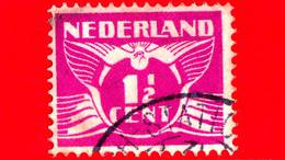 OLANDA - Usato - 1928 - Animali Stilizzati - Numeri - Colomba In Volo - Flying Dove - Gull - 1 ½ - Used Stamps