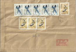 CHINA 2012– LARGE COVER REGISTERED FROM CHINA  TO SPAIN W 9 STSOF BIRDS (4) OF 1+(5) OF 2 POSTM DEC 2 2012 RE:LAR71 - Otros & Sin Clasificación