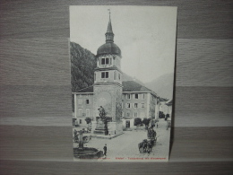 Altdorf - Telldenkmal Mit Klausenpost - Attelage - Kutsche - Altdorf