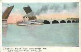 Mai13 789 : Toledo  -  Steamer "City Of Toledo"  -  Draw  -  New Cherry Street Bridge - Toledo