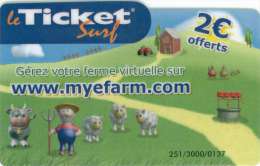 TICKET SURF FT NON GRATTE 3000 EX  Ferme Mouton Vache - Surf Tickets