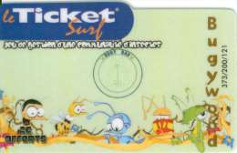 TICKET SURF FT NON GRATTE 200 EX RARE INSECTES - Billetes Surf