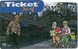 TICKET SURF FT NON GRATTE 200 EX RARE Parc D´attraction - Billetes Surf