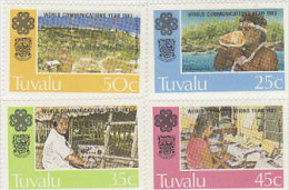 Tuvalu 1983 World Communication Day Set  MNH - Tuvalu (fr. Elliceinseln)