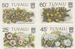 Tuvalu 1984 Beach Flowers Set  MNH - Tuvalu