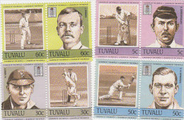 Tuvalu 1984 Cricket Set  MNH - Tuvalu (fr. Elliceinseln)