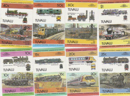 Tuvalu 1984 Trains Part 2 Set  MNH - Tuvalu (fr. Elliceinseln)