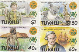 Tuvalu 1987 16th World Scouts Jamboree Set  MNH - Tuvalu