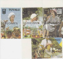 Tuvalu 1988 10th Anniversary Of  Independence SPECIMEN Set  MNH - Tuvalu (fr. Elliceinseln)