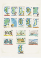 Tuvalu-1976 Definitives To $ 5.00 No Watermark Paper Used Set - Tuvalu (fr. Elliceinseln)