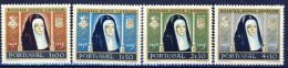 #Portugal 1958. Queen Leonora. Reversal Print Set-off On The 2.30E Item. Michel 872-75. MNH(**) - Ungebraucht