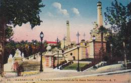 Cp , 13 , MARSEILLE , L'Escalier Monumental De La Gare Saint-Charles - Estación, Belle De Mai, Plombières