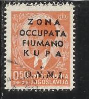 OCCUPAZIONI ITALIANE ITALY ITALIA ZONA FIUMANO KUPA 1941 SOPRASTAMPATO OVERPRINTED  50 CENT. ONMI USED - Fiume & Kupa
