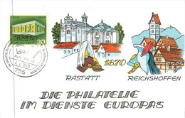 67 RASTATT - 1870 - REISCHOFFEN - 9° Exposition Philatélique Franco-Allemande 1970 - Carte Double - Other & Unclassified