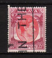 MALAYA SINGAPORE - 1948/52 YT 15 (B) DENT.18 - Singapour (...-1959)