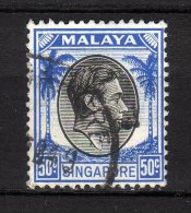 MALAYA SINGAPORE - 1948/52 YT 17 (A) DENT.14 - Singapore (...-1959)