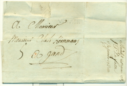 Belgique - Précurseur Stavelot Vers Gand Du 13/03/1789, Griffe "VERVIER" (H3), Superbe, See Scan - 1789-1790 (Brabantse Omwenteling)